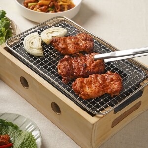 에이치엠푸드,우리농숯불닭갈비1kg+떡1팩증정 냉장 (뼈가있는 닭고기)
